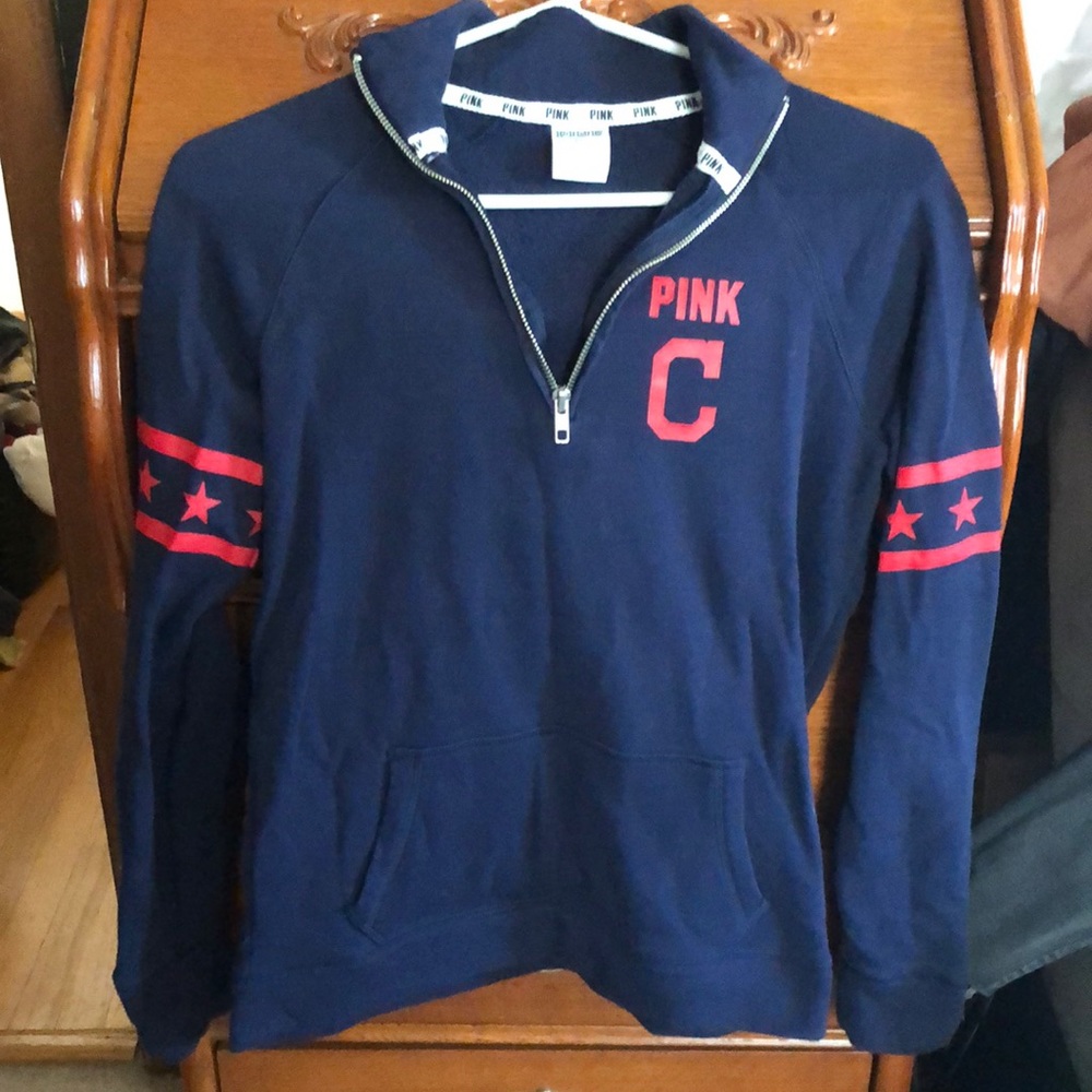 Cleveland Guardians vs pink sweatshirt